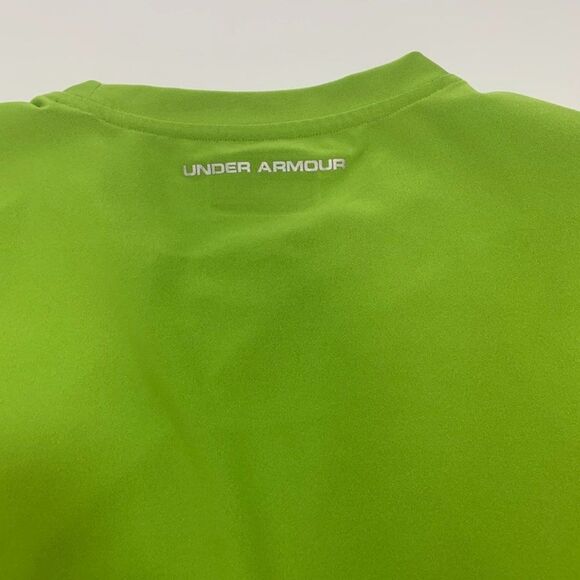 Under Armour Regular Fit Heat Gear Lime Green Shirt - Picture 7 of 7